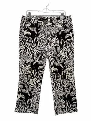 Cabi Size 12 Brown Print Pre-Owned Pants- Ladies