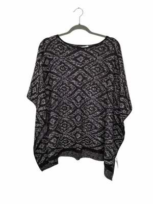 Eileen Fisher Size One Size Black Print Pre-Owned Sweater- Ladies