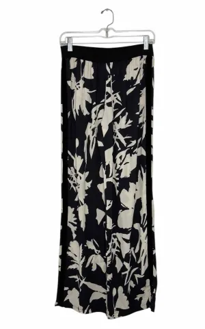 Fuzzi Size 10 Navy Print Pre-Owned Pants- Ladies