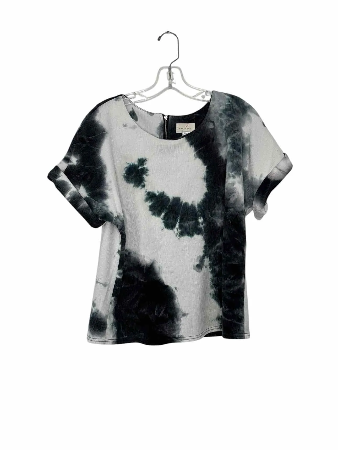 Melloday Size Small Blk/Wht Pre-Owned Top- Ladies
