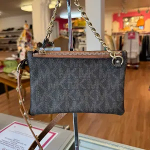 Michael Kors Brown Print Pre-Owned Purse- Ladies